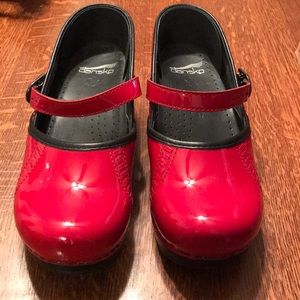 Dansko red mary janes Clearance
